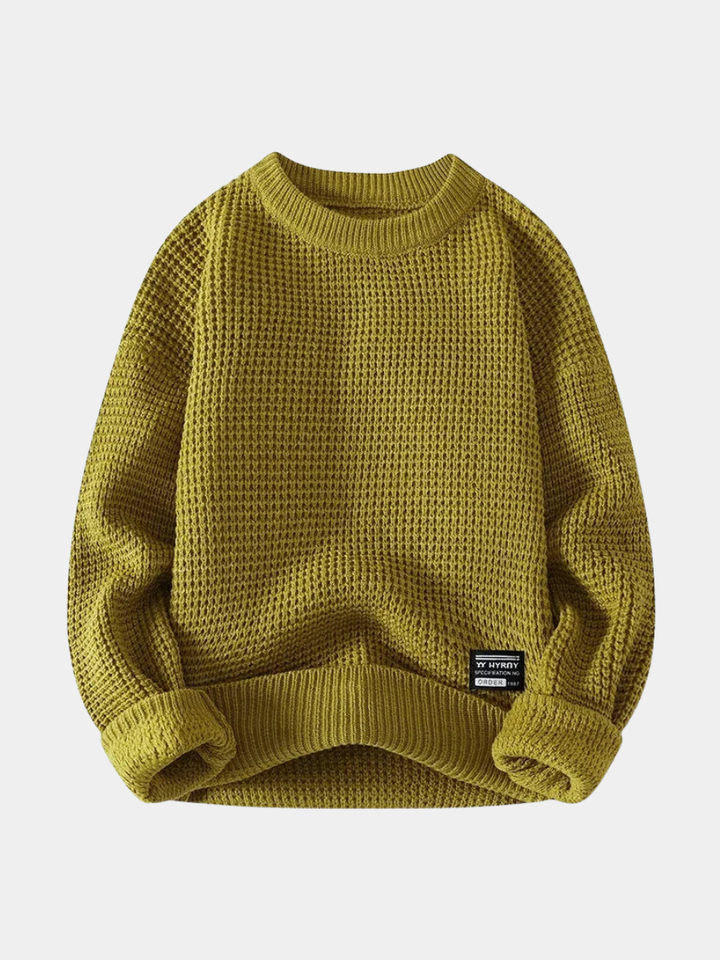 TEXTURED KNIT PULLOVER  FOR MEN