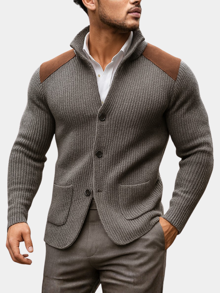 TEXTURED KNIT BLAZER FOR MEN