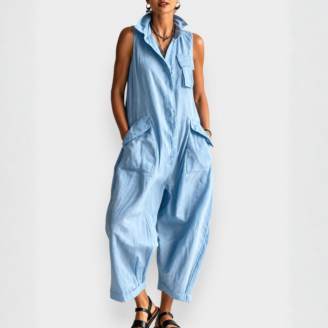 BEAUMONT NICE | COMBINAISON CARGO SANS MANCHES POUR FEMMES