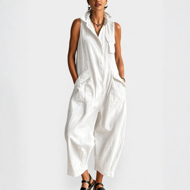BEAUMONT NICE | COMBINAISON CARGO SANS MANCHES POUR FEMMES