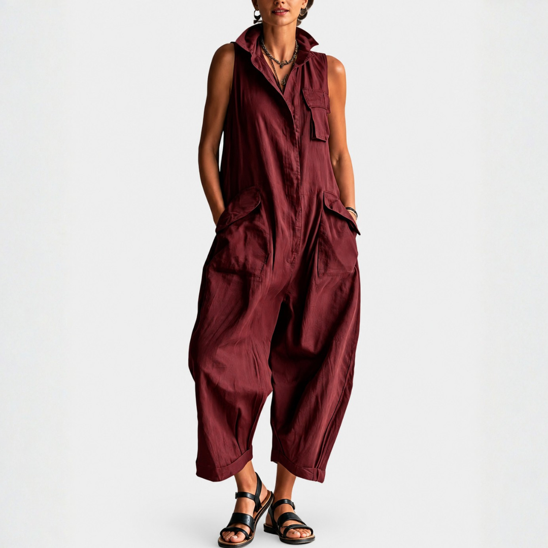 BEAUMONT NICE | COMBINAISON CARGO SANS MANCHES POUR FEMMES