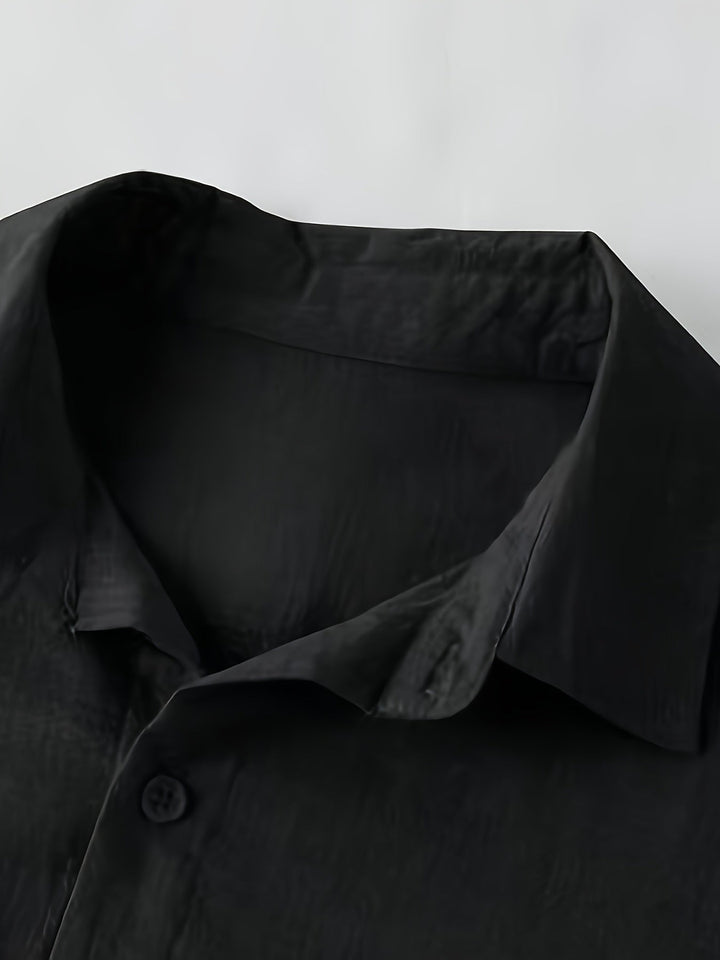 LINEN BLEND BUTTON SHIRT FOR MEN
