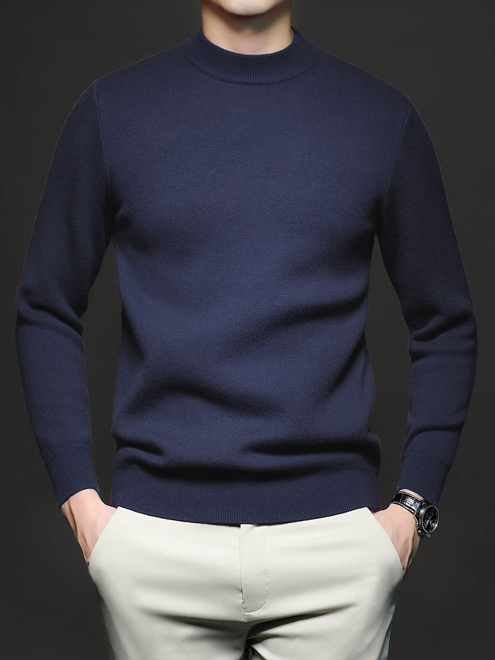 RIBBED HIGH NECK SWEATER FOR MEN