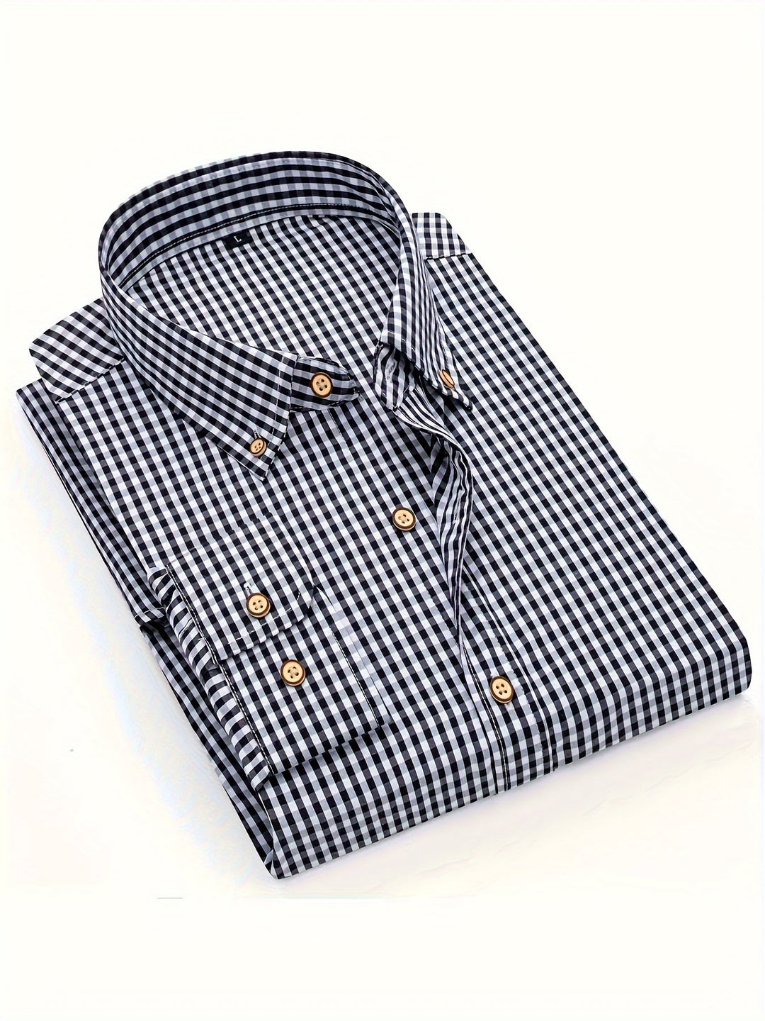 PLAID BUTTON-UP SHIRT FOR MEN