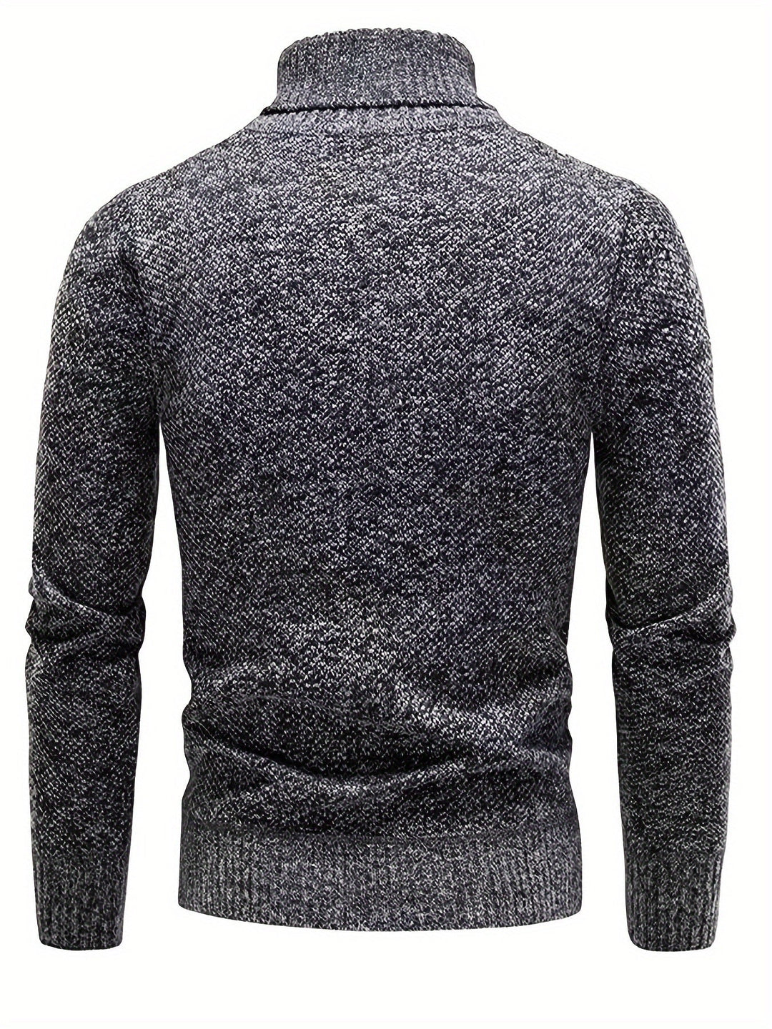RIB KNIT LAPEL SWEATER FOR MEN