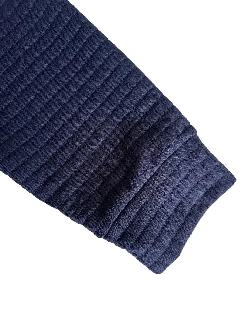 WAFFLE KNIT POLO FOR MEN