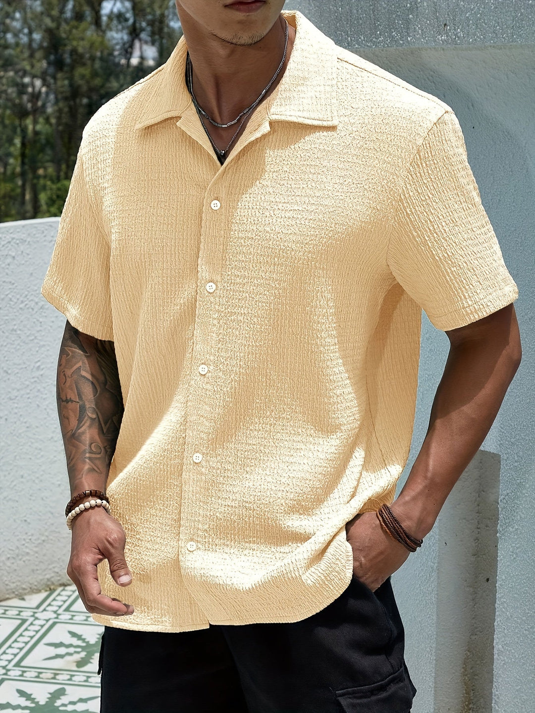 CLASSIC LAPEL SHIRT FOR MEN