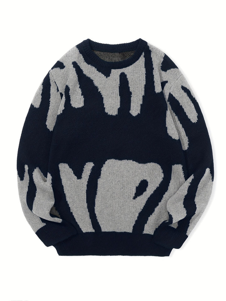 LETTER KNIT SWEATER FOR MEN