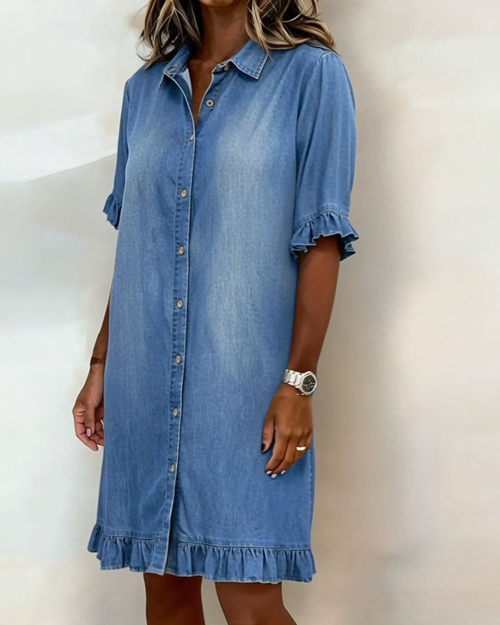 BEAUMONT NICE | ROBE EN DENIM À BOUTONS POUR FEMMES