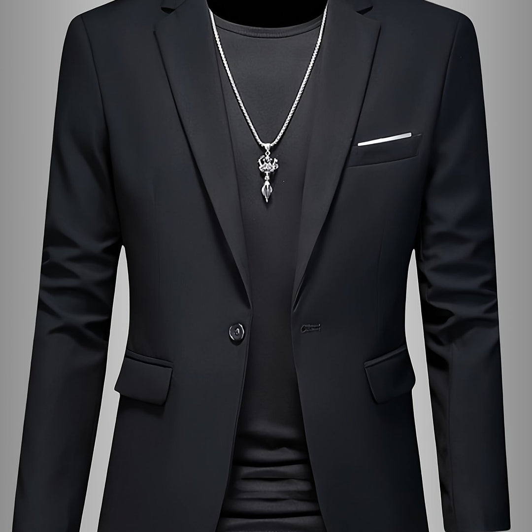 SKINNY LAPEL BLAZER FOR MEN
