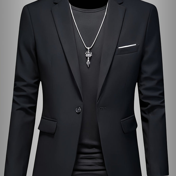 SKINNY LAPEL BLAZER FOR MEN