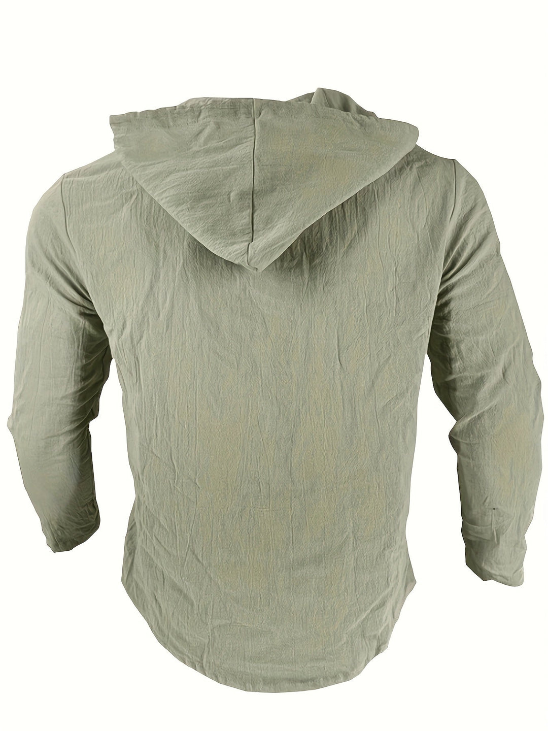 HOODED LINEN SHIRT FOR MEN