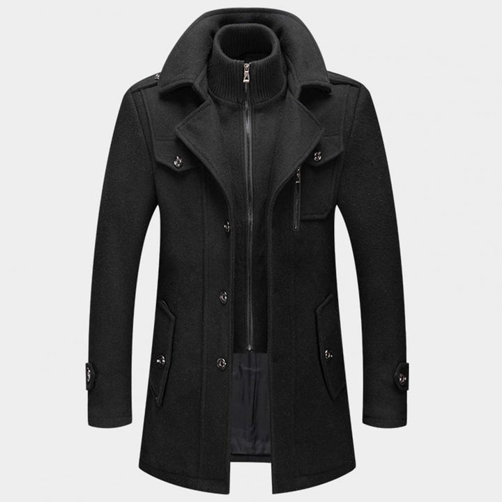 LONG BUTTON WINTER JACKET FOR MEN