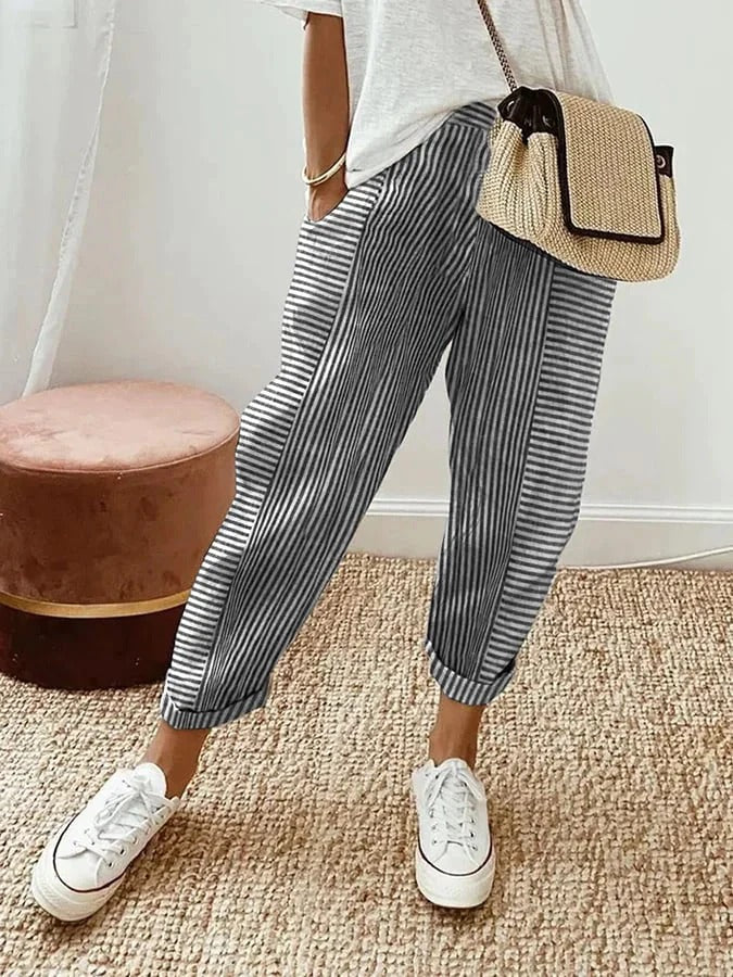 BEAUMONT NICE | PANTALONS RAYÉS STYLÉS POUR FEMMES