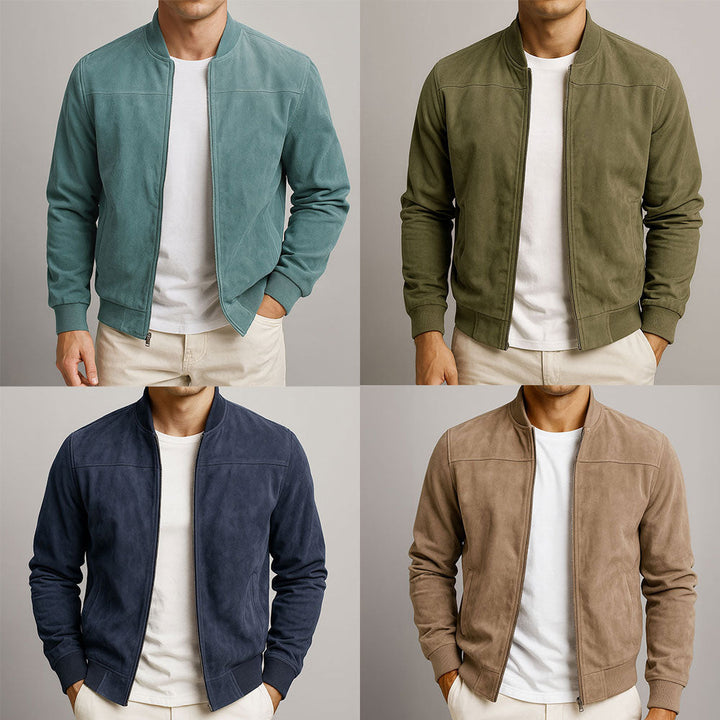SUEDE EFFECT JACKET FOR MEN