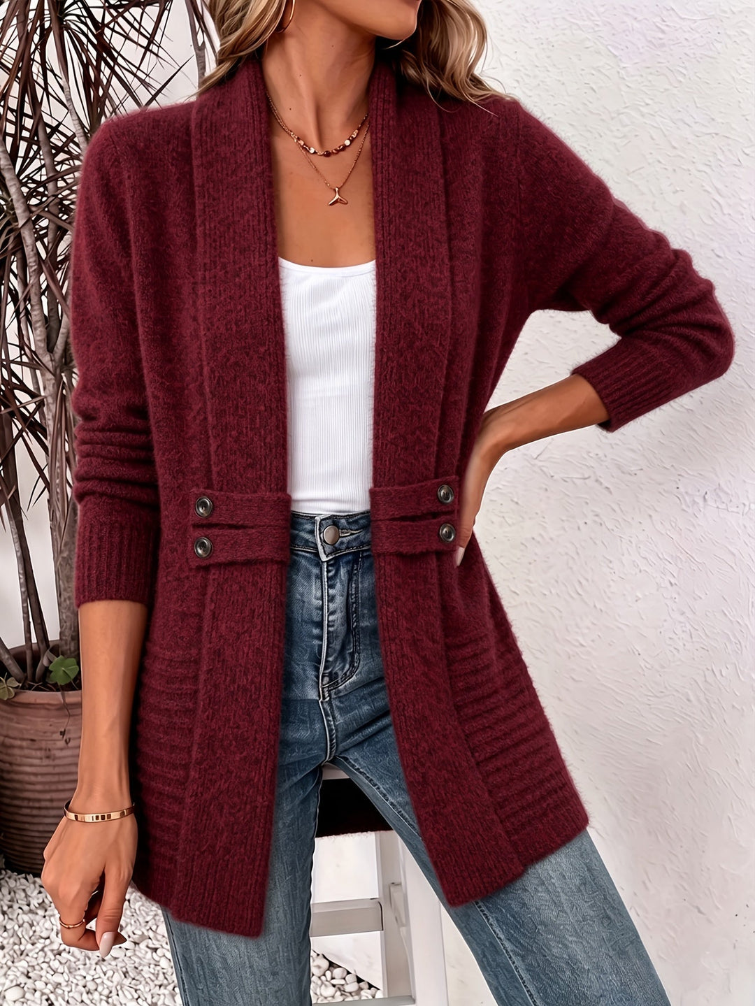 BEAUMONT NICE | GILET OUVERT EN FORME POUR FEMMES