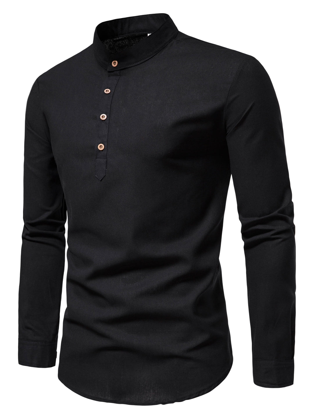 COTTON HALF PLACKET SHIRT FOR MEN