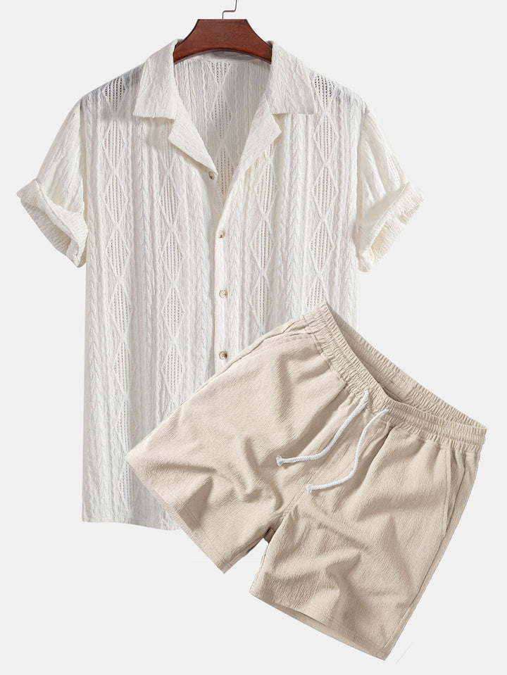 JACQUARD SHORT SET FOR MEN