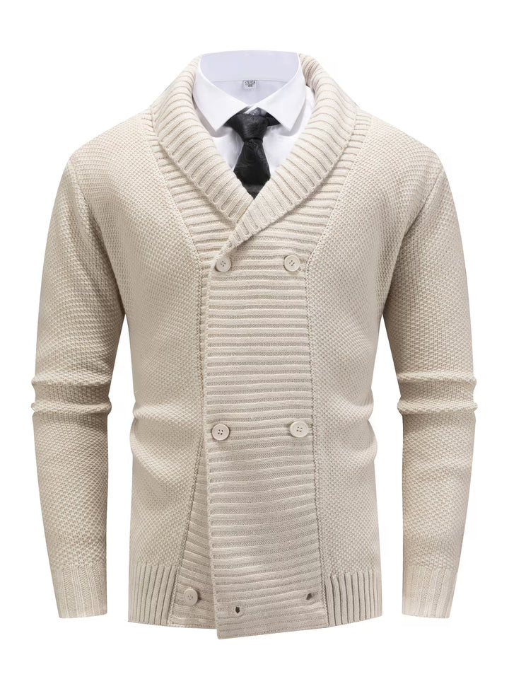 LAPEL KNIT SWEATER FOR MEN