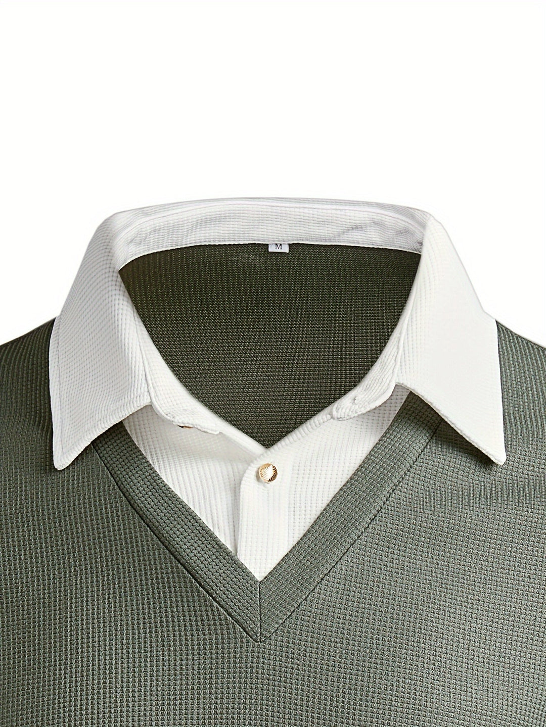 TEXTURED COLOURBLOCK POLO FOR MEN