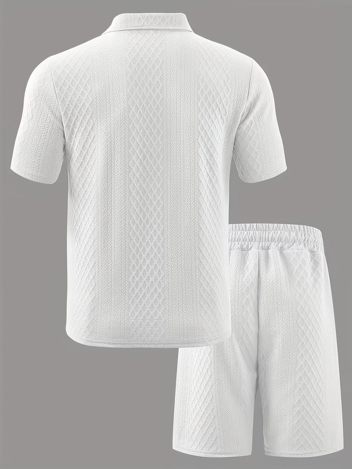 JACQUARD POLO SET FOR MEN