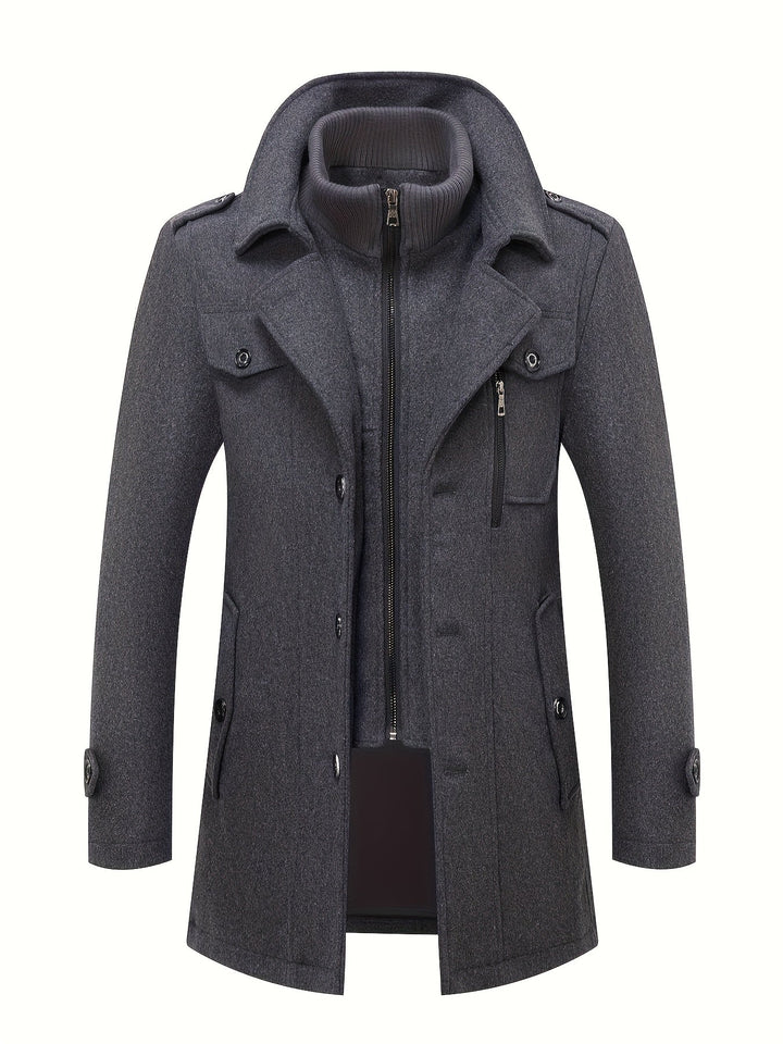 WOOL BLEND TWEED JACKET FOR MEN