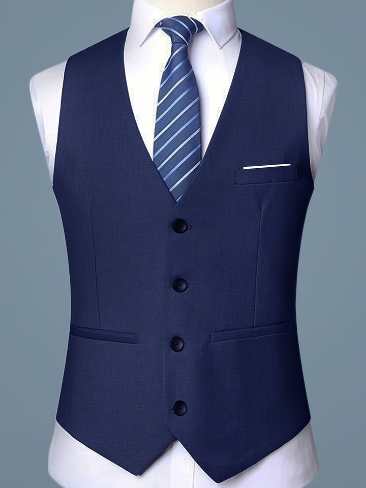 V-NECK SKINNY VEST FOR MEN