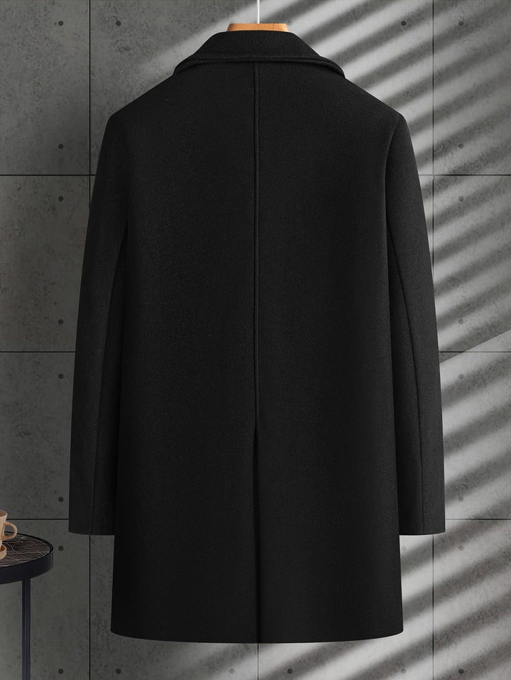MID-LENGTH LAPEL COAT FOR MEN