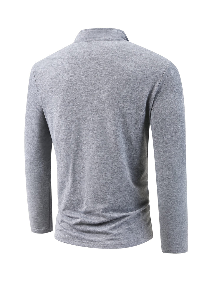 COLOR BLOCK ZIP SHIRT FOR MEN