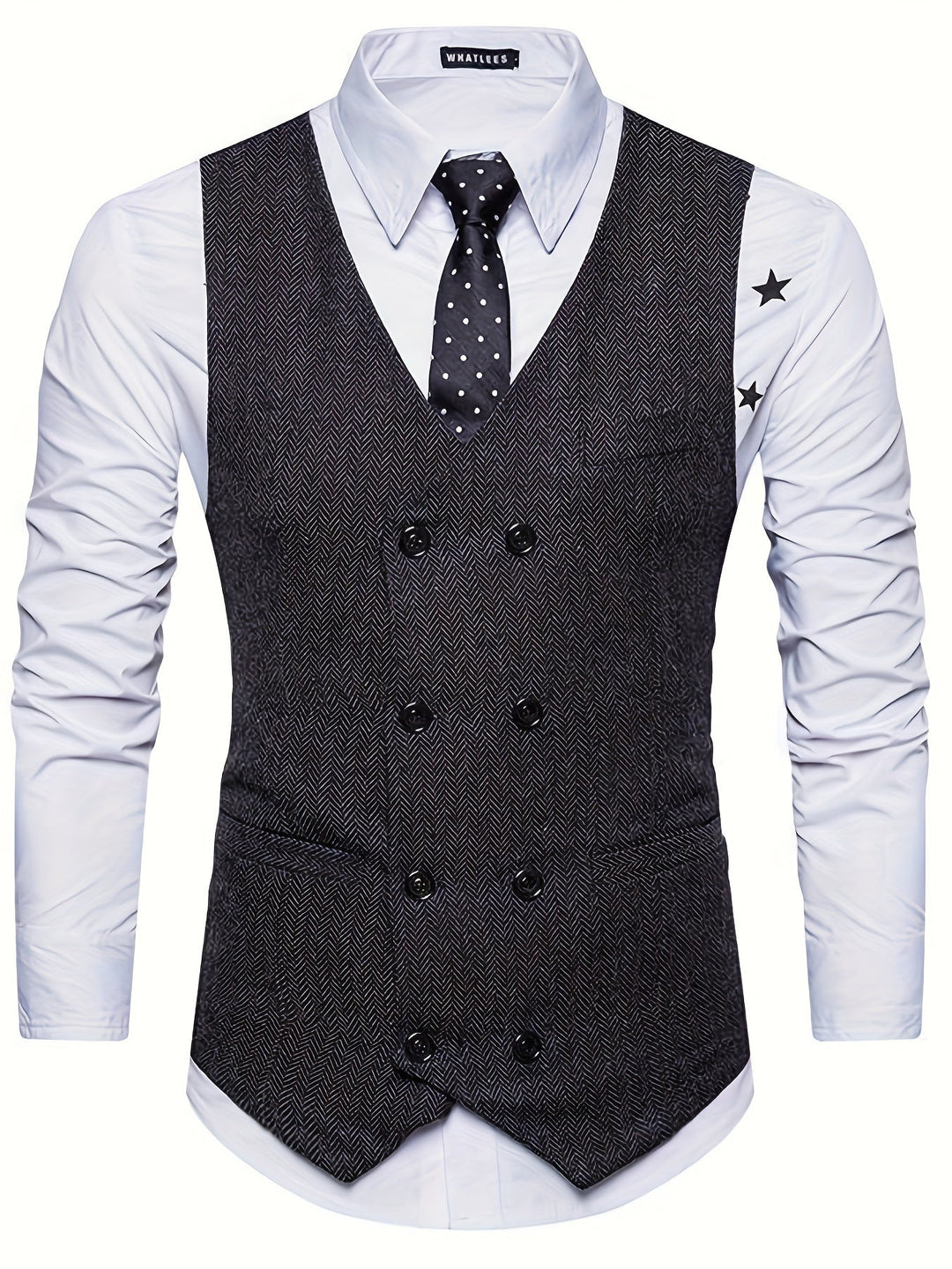 V-NECK WAISTCOAT FOR MEN