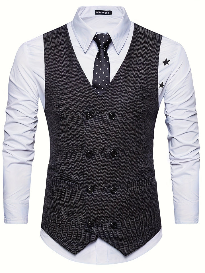 V-NECK WAISTCOAT FOR MEN