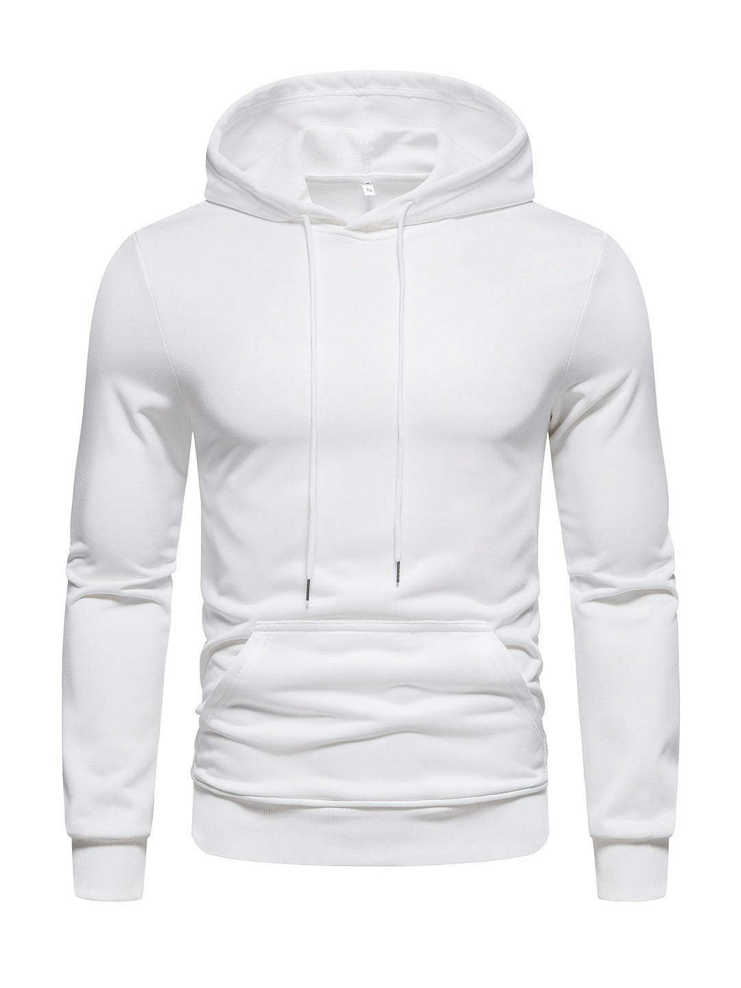 SOLID DRAWSTRING HOODIE FOR MEN