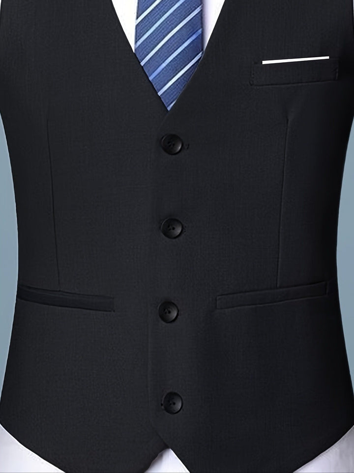 V-NECK SKINNY VEST FOR MEN