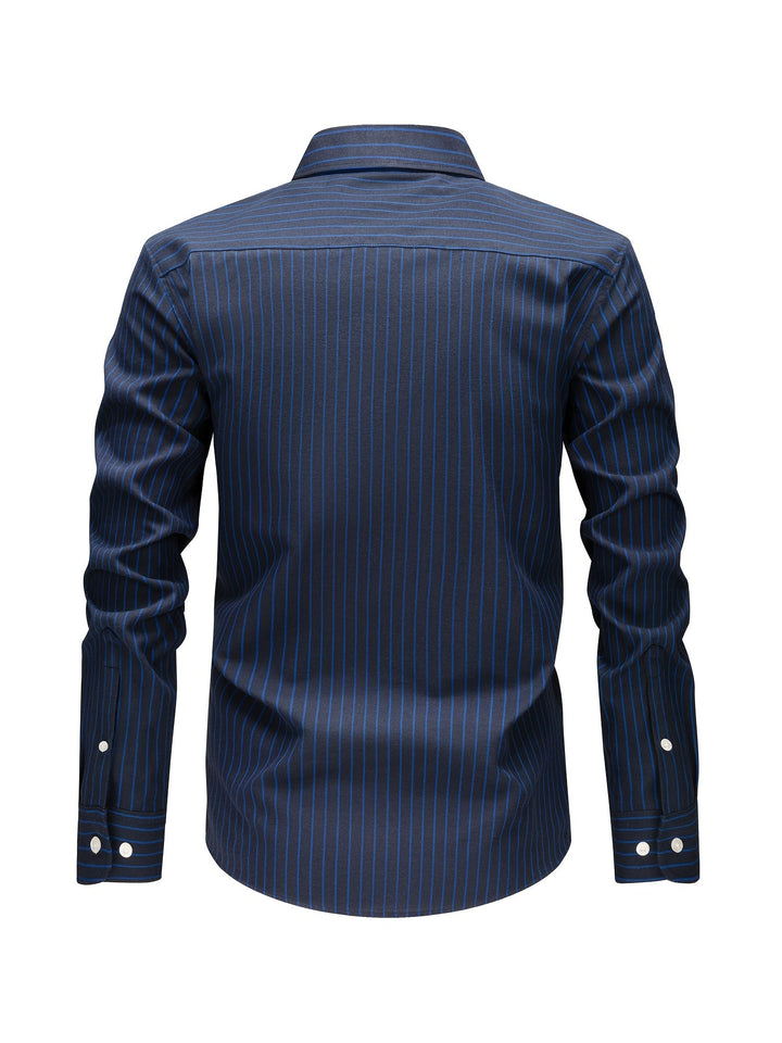 STRIPED COTTON SHIRT FOR MEN