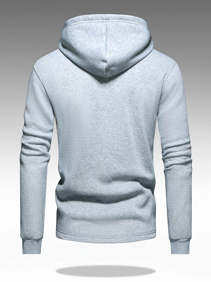 SOLID KNIT HOODIE FOR MEN