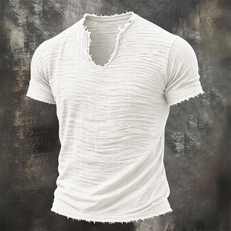 VINTAGE V NECK T-SHIRT FOR MEN