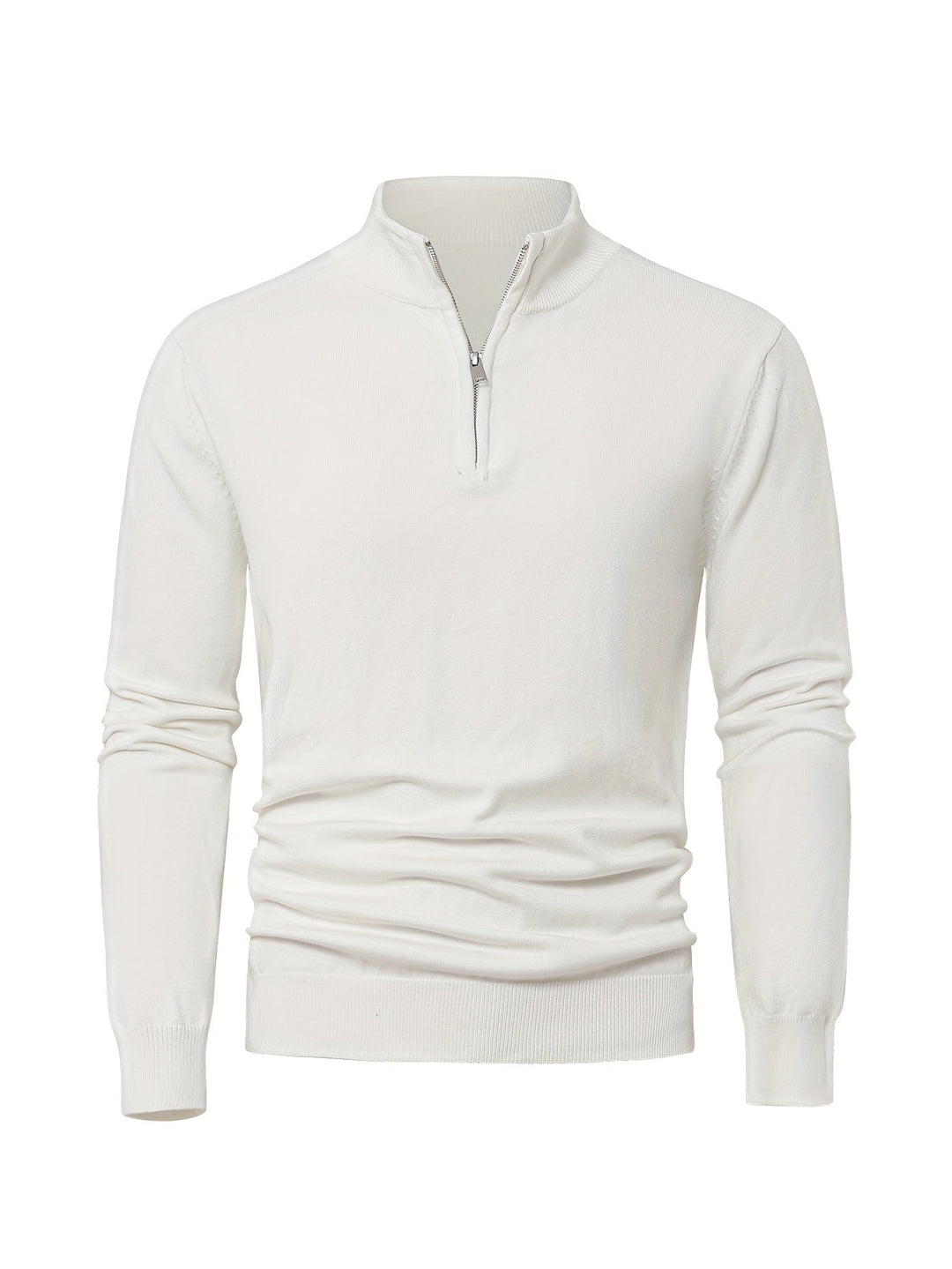 HALF ZIP KNIT SWEATER FOR MEN