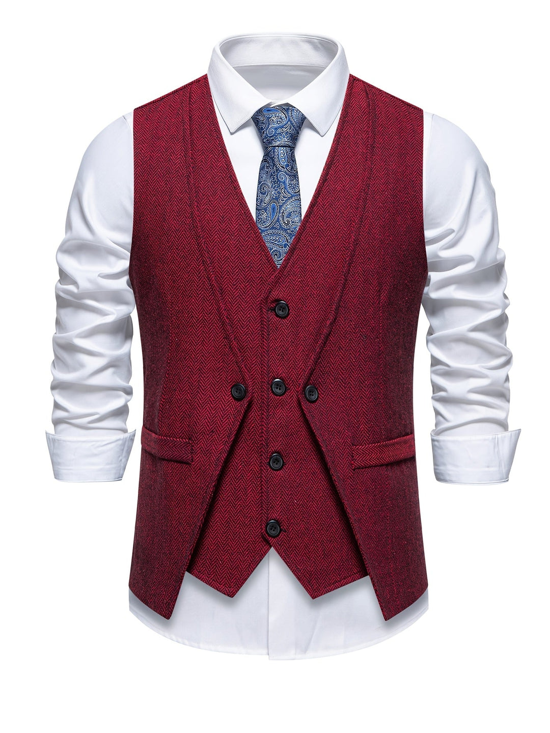 VINTAGE BUTTON VEST FOR MEN