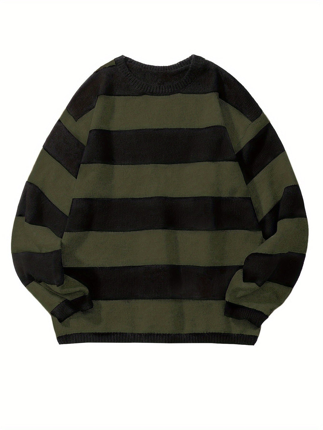 STRIPED KNIT PULLOVER FOR MEN