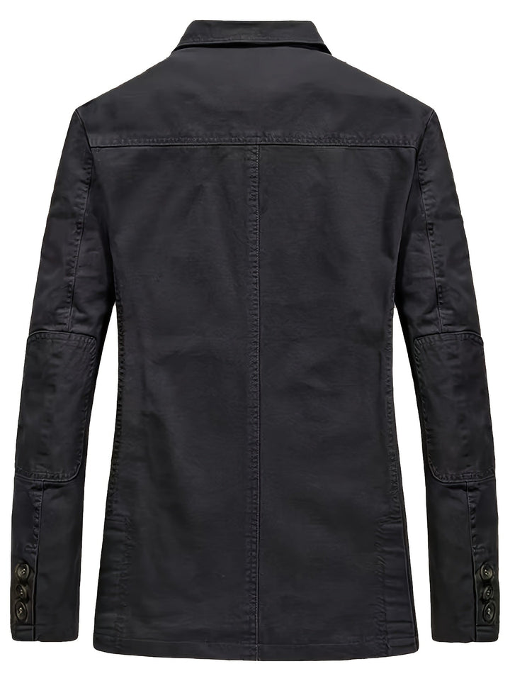 COTTON LAPEL BLAZER FOR MEN