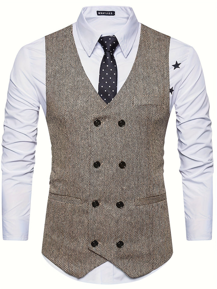 V-NECK WAISTCOAT FOR MEN