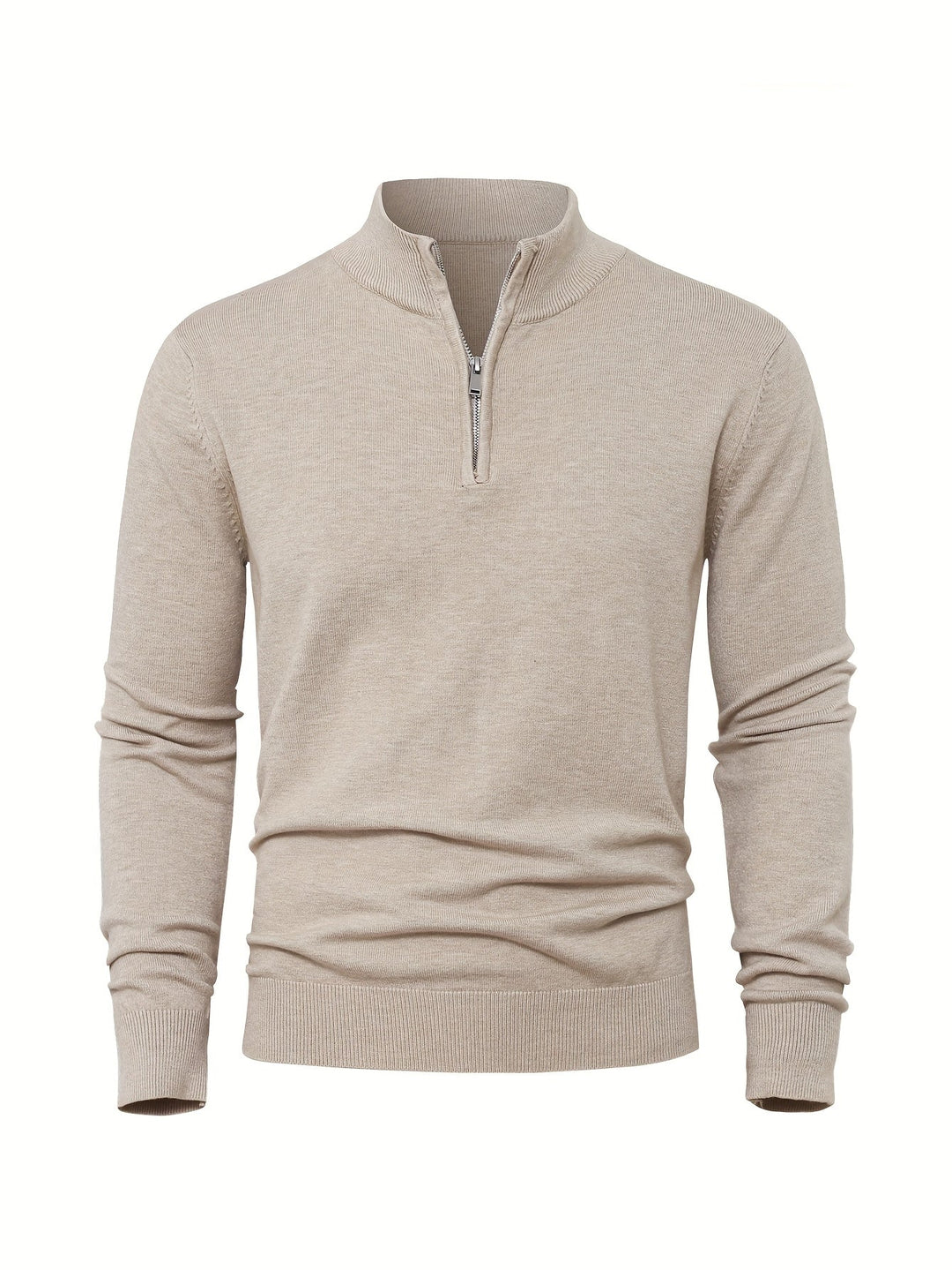 HALF ZIP KNIT SWEATER FOR MEN