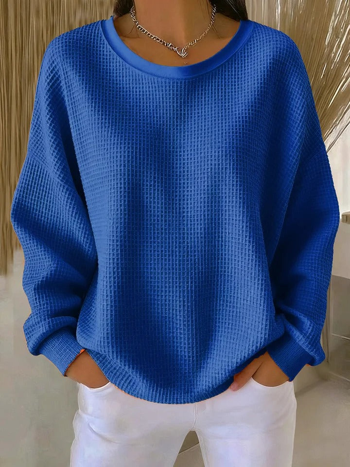 BEAUMONT NICE | PULL OVERSIZE EN MAILLE GAUFRÉE POUR FEMME