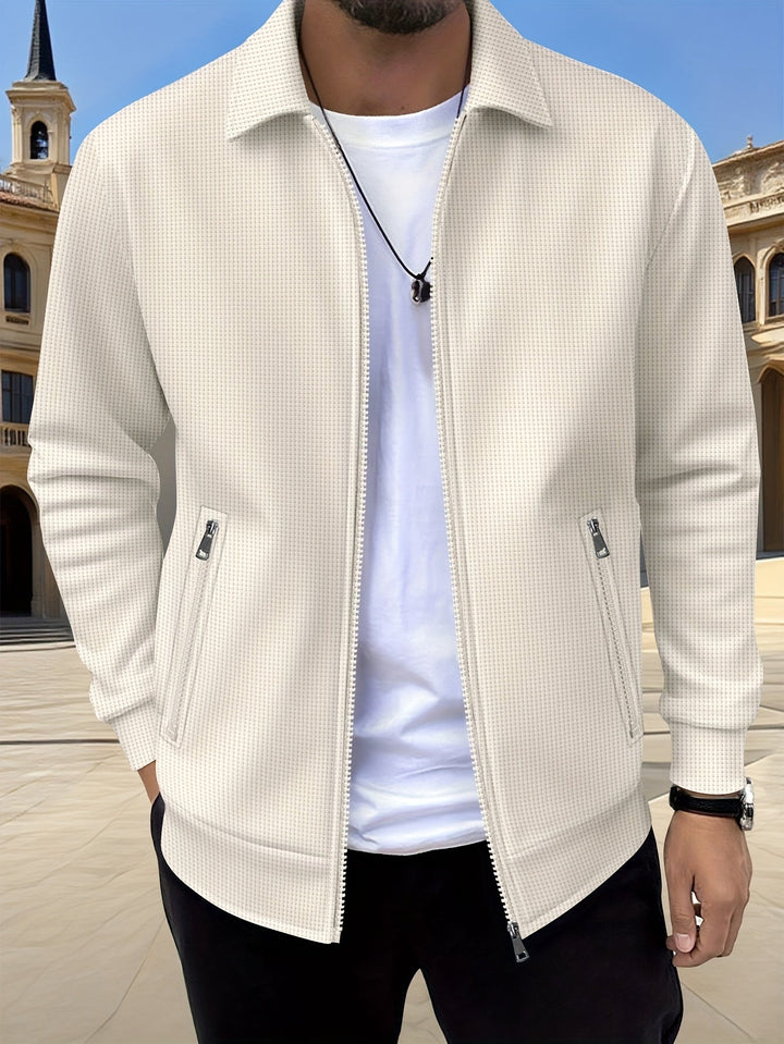 SPORTS LAPEL ZIP JACKET FOR MEN