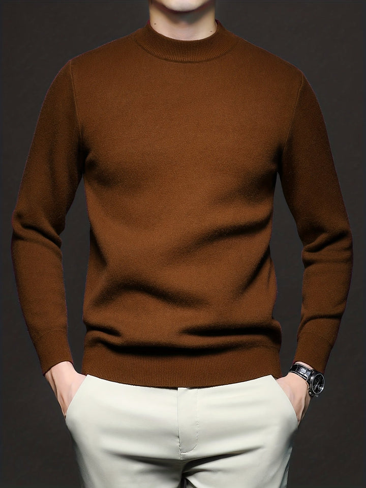 RIBBED HIGH NECK SWEATER FOR MEN