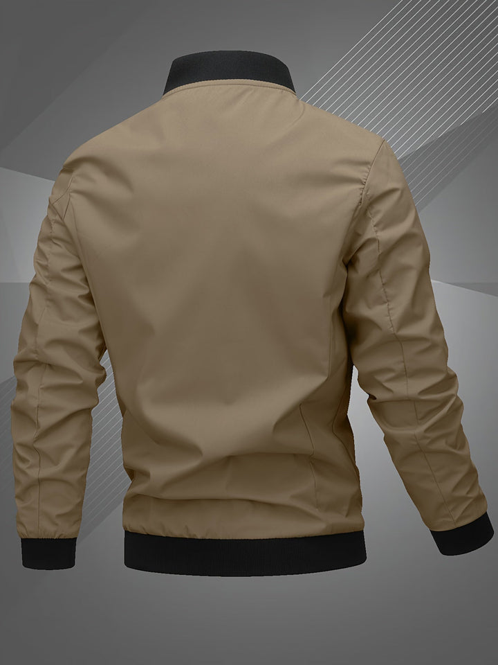 EMBROIDERED BASEBALL JACKET FOR MEN