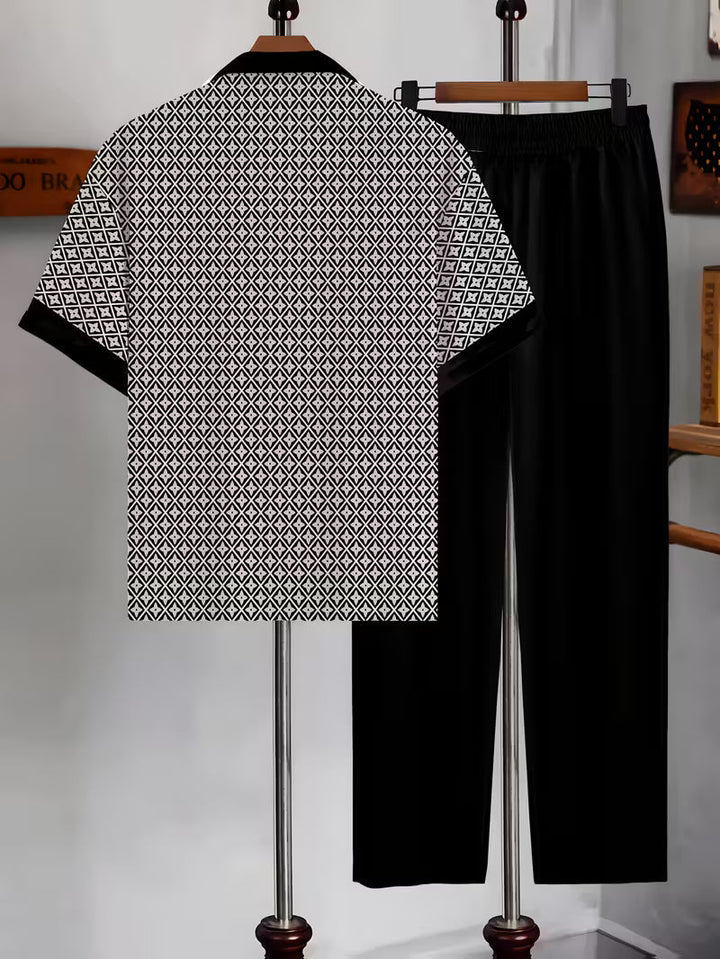 GEOMETRIC TWO-PIECE SET FOR MEN