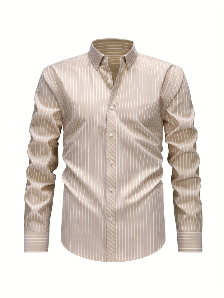 STRIPED LOOSE SHIRT FOR MEN