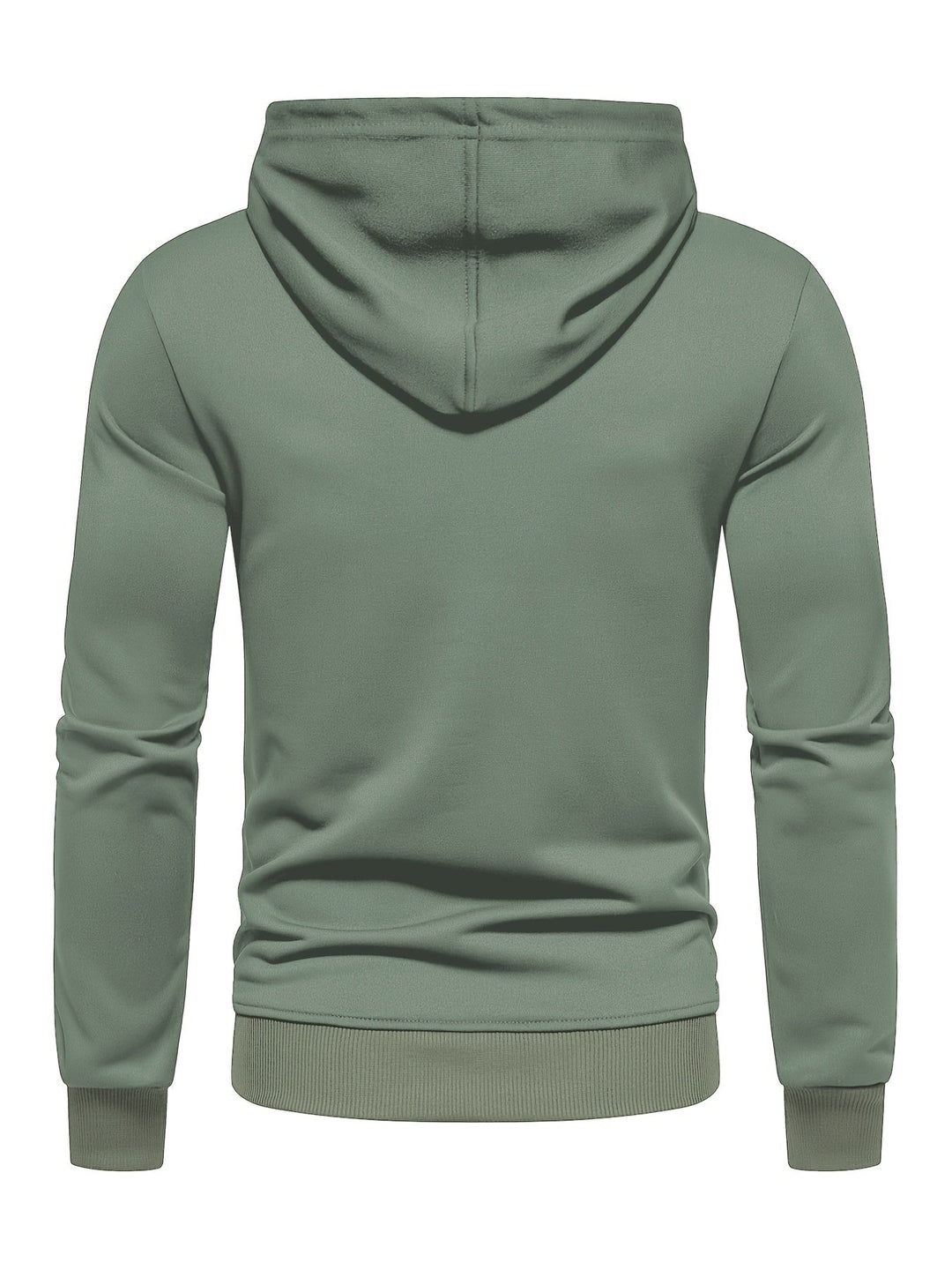 SOLID DRAWSTRING HOODIE FOR MEN