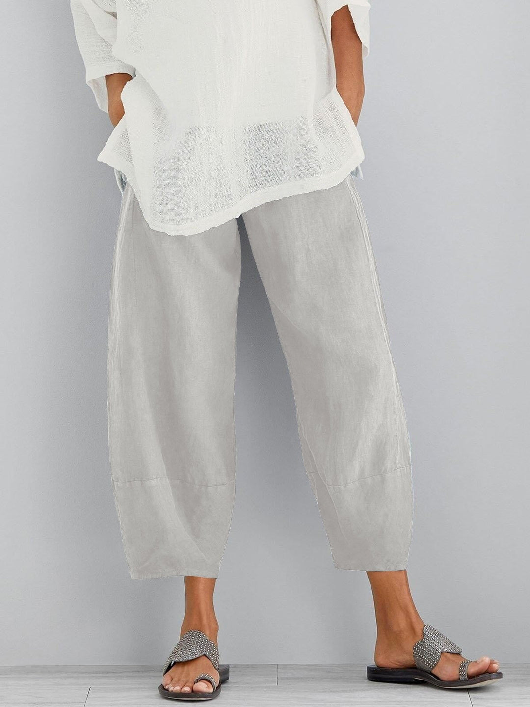 BEAUMONT NICE | PANTALONS CROP EN COTON POUR FEMMES